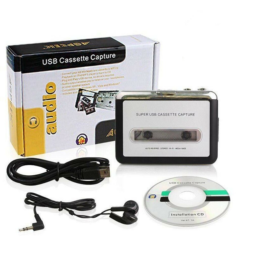 Music Multifunction USB Cassette Player For Laptop Recorder Home MP3 Converter Digital Audio Tape Portable Super