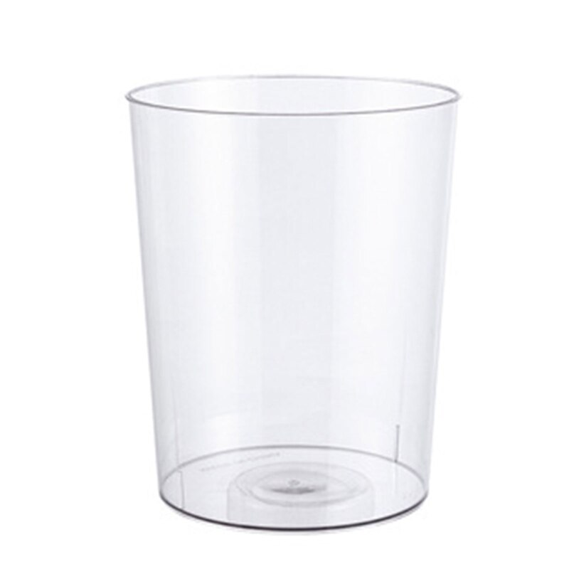 Light Luxury Transparent Trash Can Large Capacity Dustbin Garbage Bucket for Bathroom Kitchen Office Waste Paper Storage Organiz: 01-S