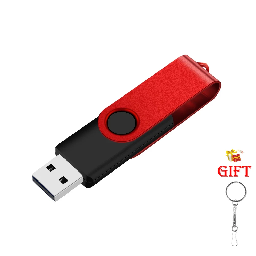 Unidad Flash USB 2,0 de 128GB, unidad de bolígrafo de 64GB, memoria colgante de 16GB, disco de 32GB en llave, memoria USB de 4GB, memoria Flash, de capacidad Real: Rojo / 32 GB