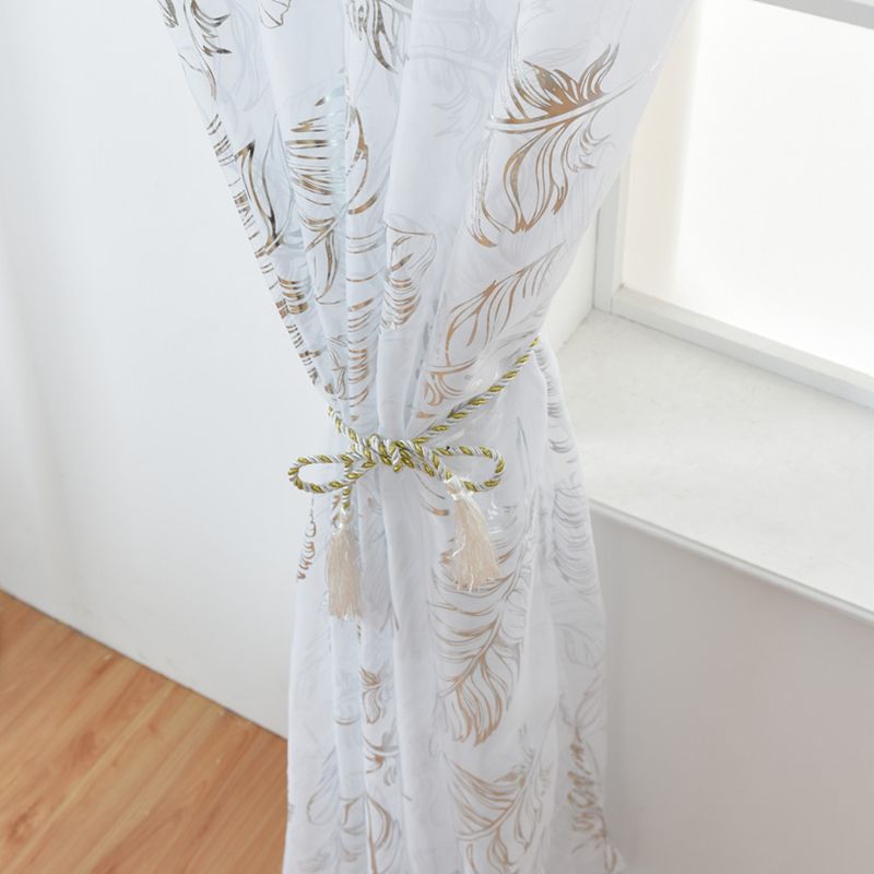 Window Sheer Curtains for Bedroom Living Room Solid Net Drapes 2 Panels