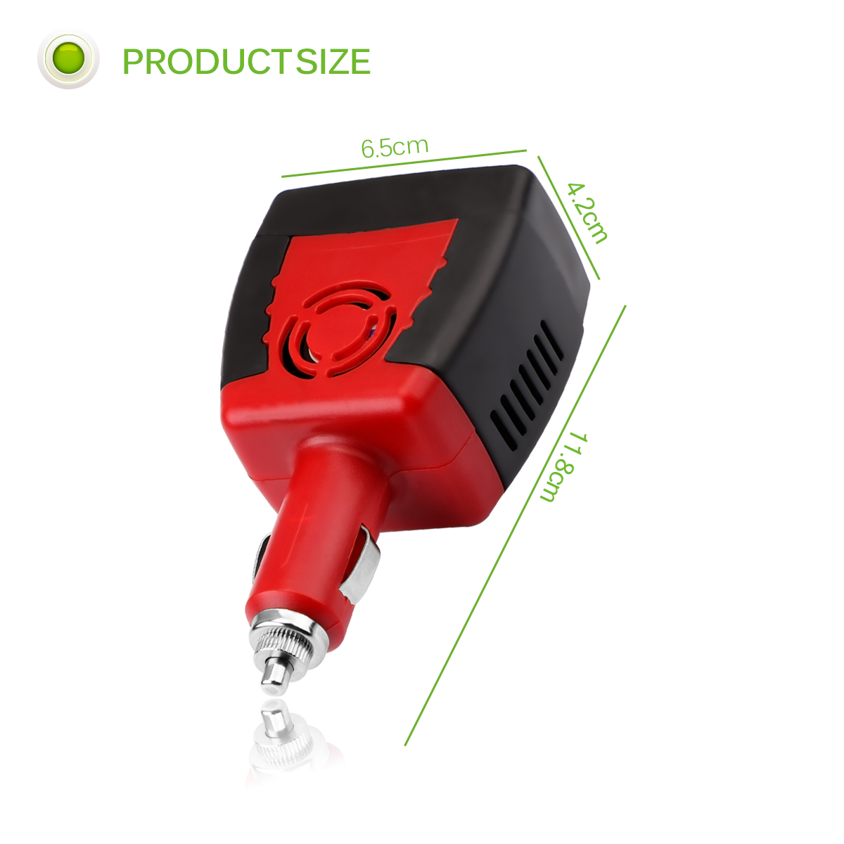 Onever 150w dc 12v til  ac 220v auto bil strømomformer bil spænding inverter adapter oplader usb opladning bil elektronisk tilbehør