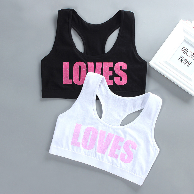 4pc/ parti teen pige sports bh børn top camisole undertøj ung pubertet lille træning bh i 8-14 år