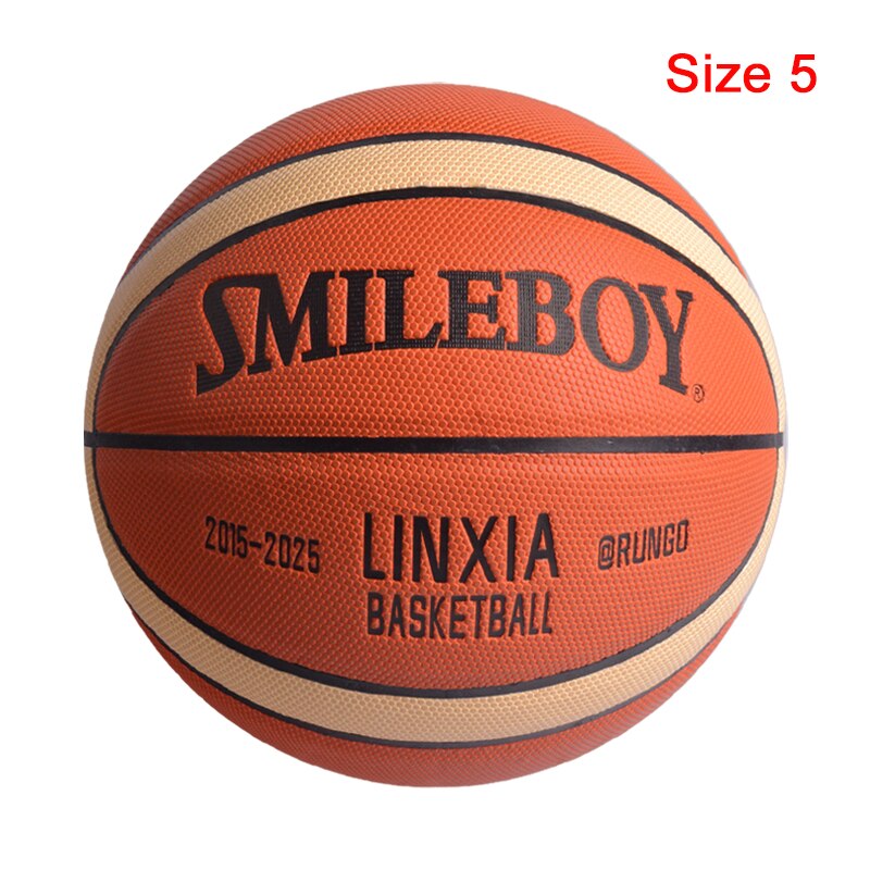 Men Basketball Ball PU Material Size 7/6/5 Outdoor Indoor Match Training Basketball Women baloncesto: LX-Size 5