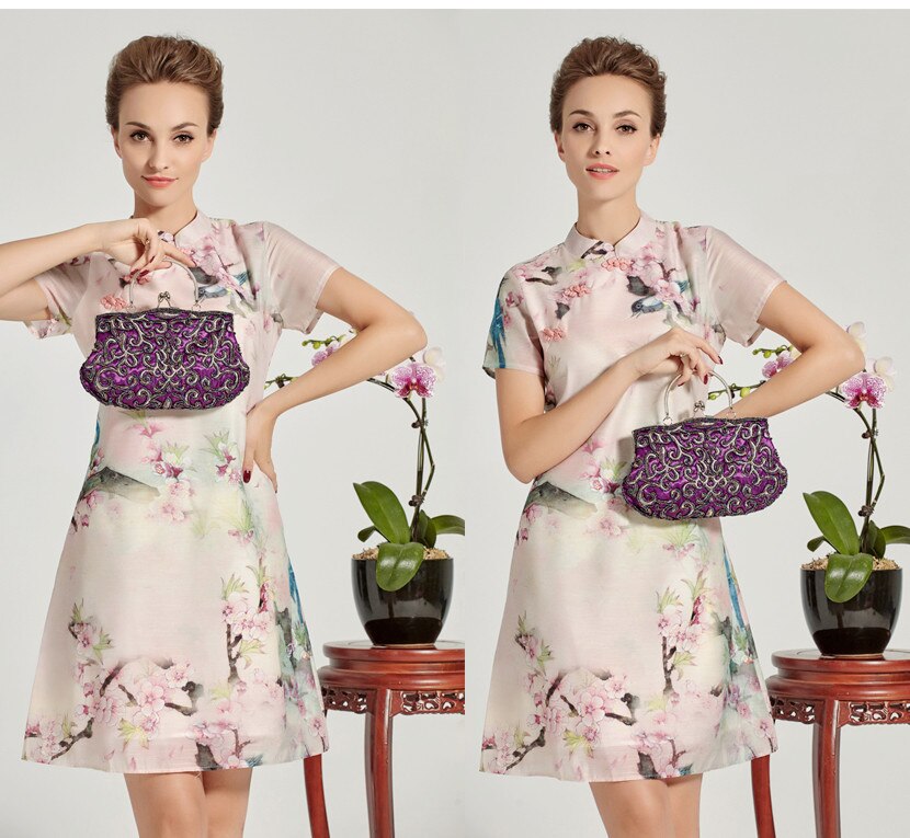 100% Hand made Luxe Dag Clutch Vrouwen Purse Paars keten Dame Avondtasje voor Party Bridal Wedding Zwart Bolsa Feminina