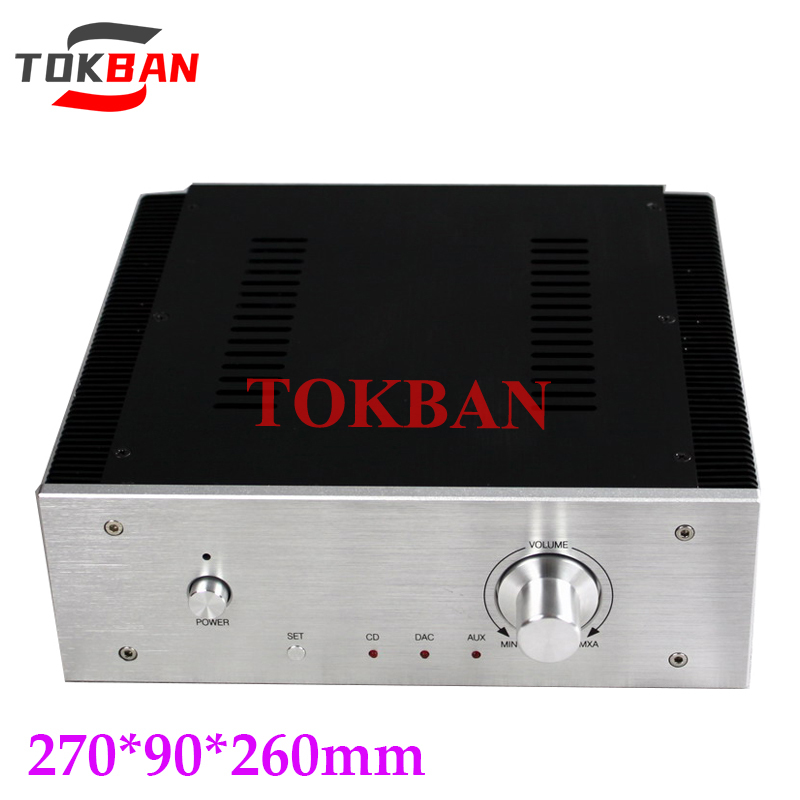 Tokban Audio WA17 270*90*260mm All Aluminum Class A Amplifier Chassis Enclosure DIy HIFI Preamplifier Case Shell