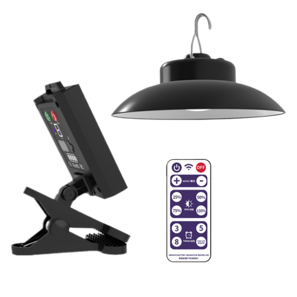 Op zonne-energie clip-on paraplulamp Afstandsbediening Paraplustoklicht IP65 Waterdichte LED-parasolverlichting voor tuindecoratie