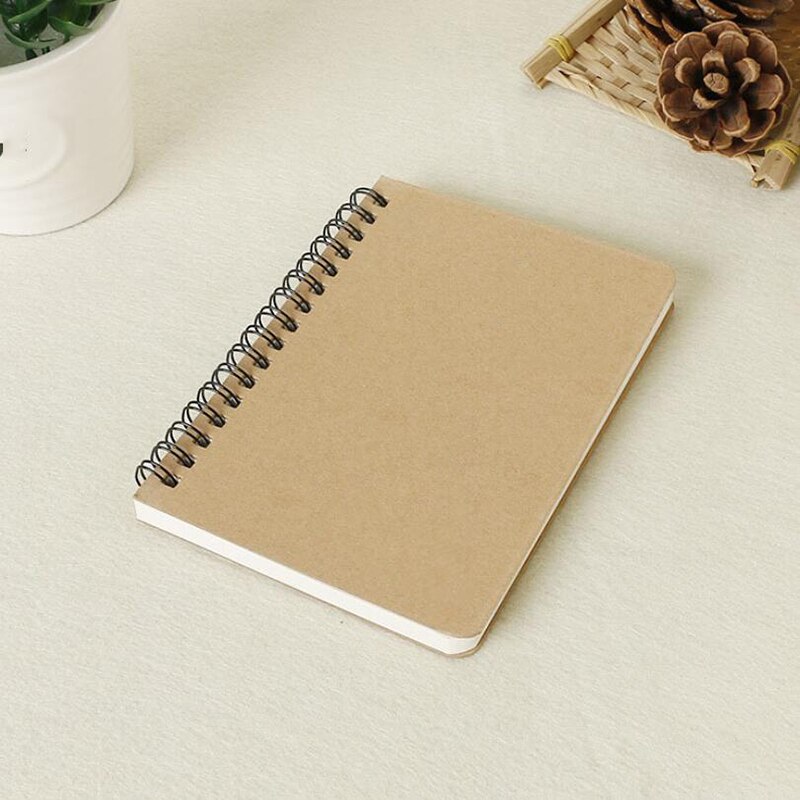 A5 anteckningsbok kraft blank ritning daglig veckoplanerare agenda bok time management skola kontorsmaterial