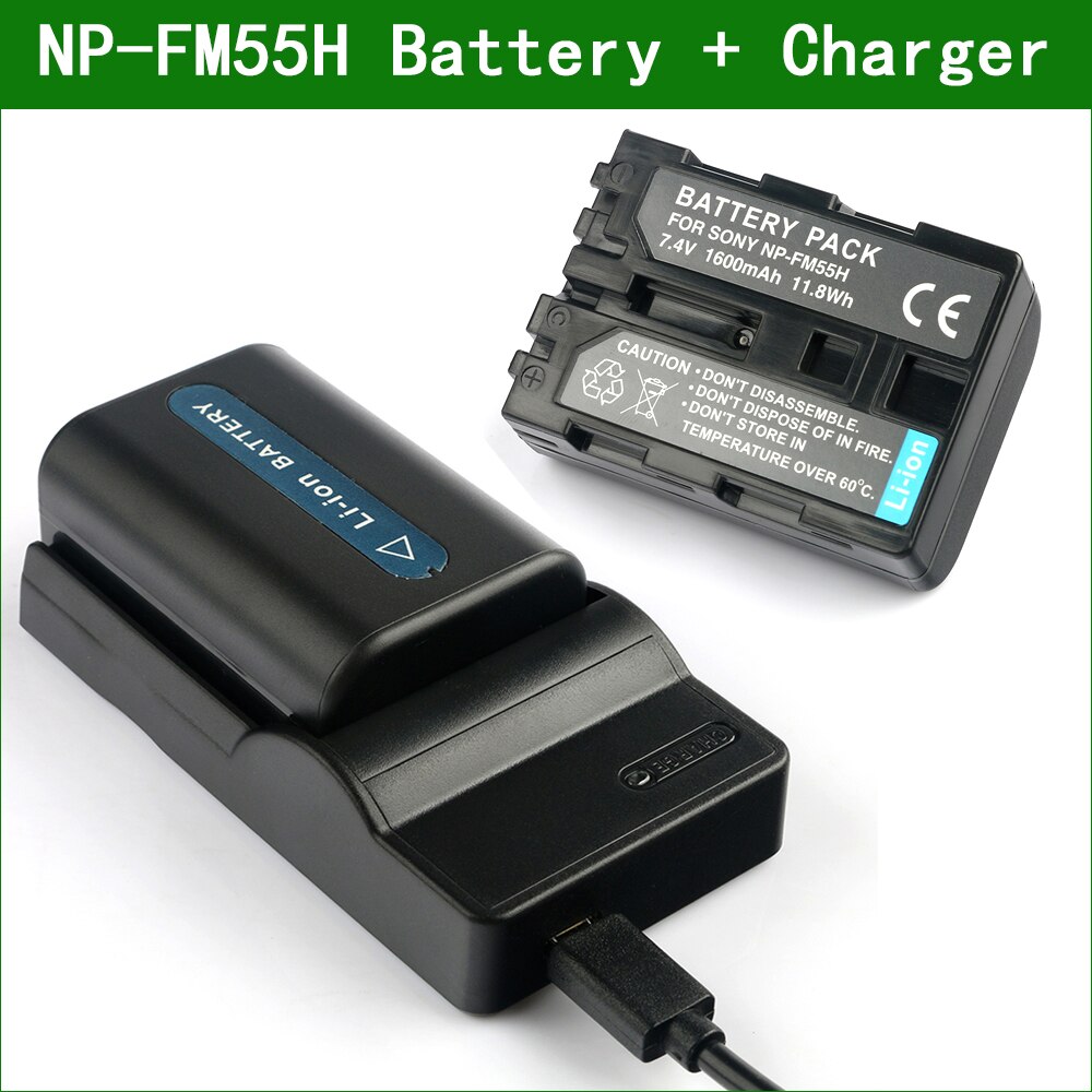 NP-FM55H FM50 Camera Digital Battery + USB Charger For Sony DSC F707 F717 F828 DSC-R1 S30 S50 S70 S75 S85 HVR-A1U DSLR-A100