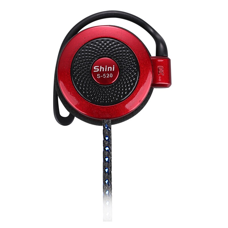 Shini auricolare S520 auricolare per uso generico cuffie con microfono per iPhone Samsung per Xiaomi tutti i telefoni cellulari: Red
