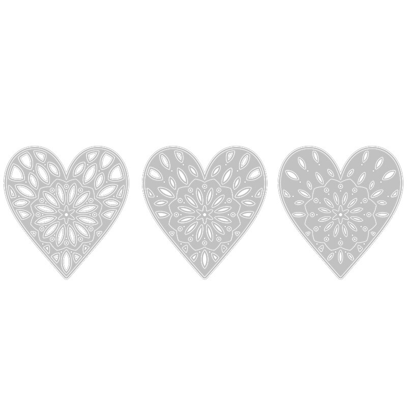 Valentine Heart Pattern Layering Metal Cutting Dies For DIY Embossing Making Layered Card Paper Scrapbooking No Stamps