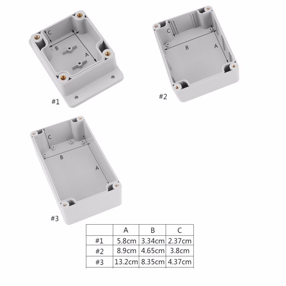 Water-resistant IP65/IP66 ABS Electrical Terminal Project Wiring Waterproof Junction Connection Box Cable Enclosure Case Box