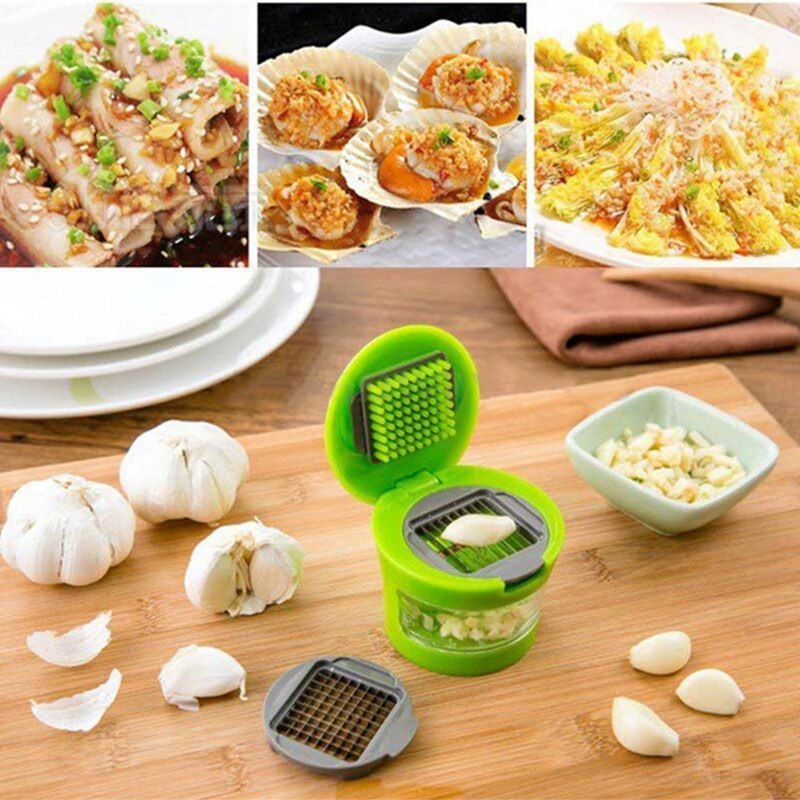 Mini garlic chopper multifunctional garlic slicer grid with frame