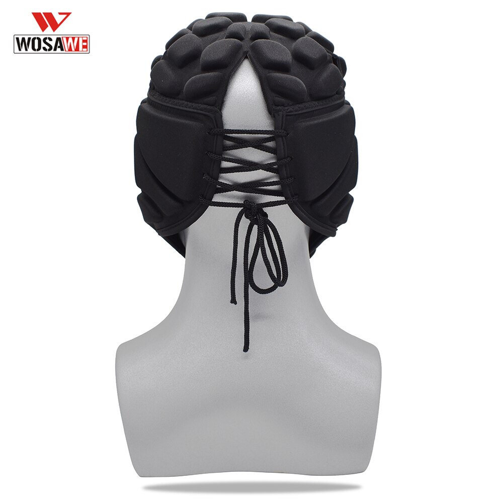 WOSAWE Fußball Fußball Torwart Rugby Kappe Kopf Schutz Goalie Hut Helm Einstellbar Kopf Protector Radfahren Sking Skateboard