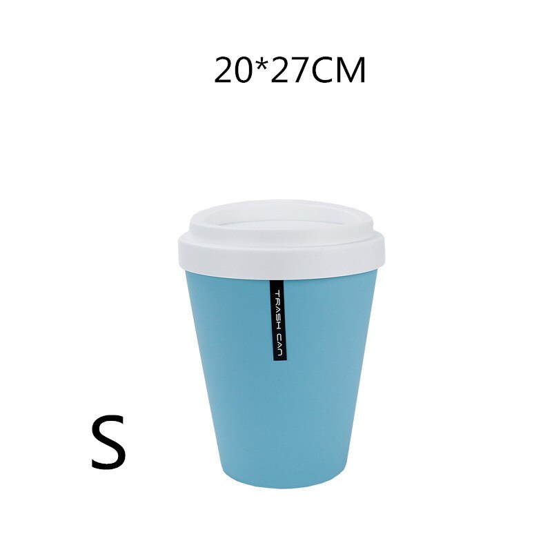 2PC Plastic Trash Can Office Desktop Mini Dustbin Kitchen Bathroom Living Room Waste Bins Bucket Household Cleaning Accessories: 1