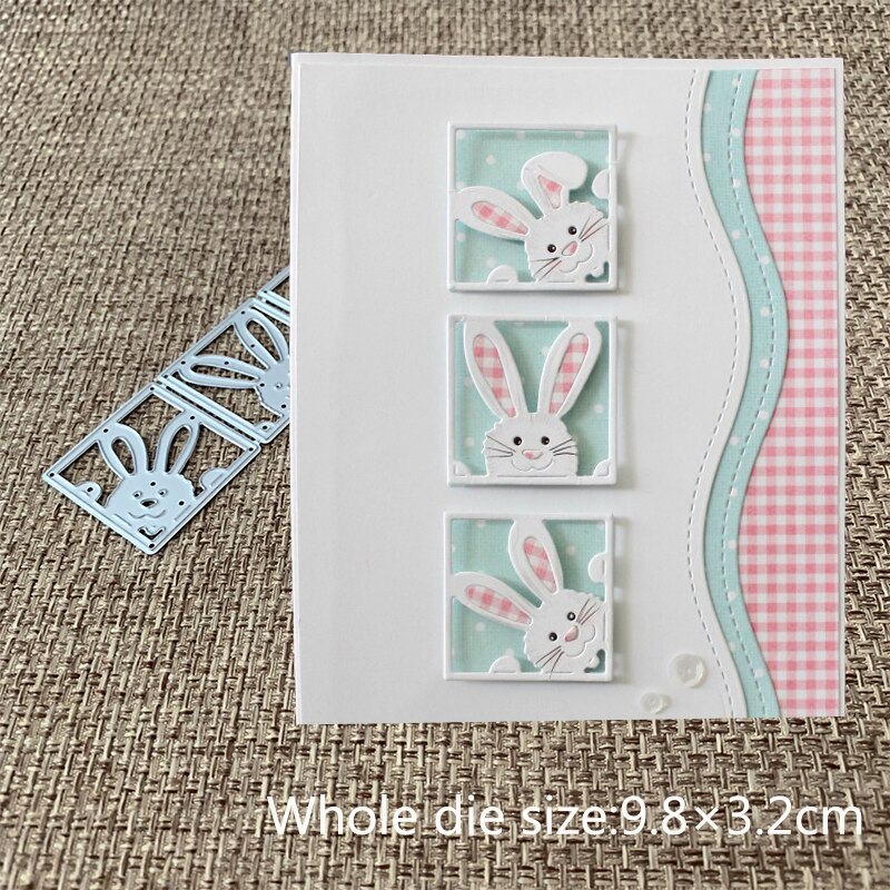 Easter Bunny Metal Die Cuts - Cutting Dies For Card Making, Scrapbooking, Paper Crafts