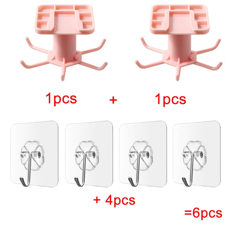 Køkkenarrangør og opbevaring opvaskeafløb bestikvask arrangør køkkenstativ organisation køkkentilbehør opbevaringsstativ 360: Lyserød -2 stk
