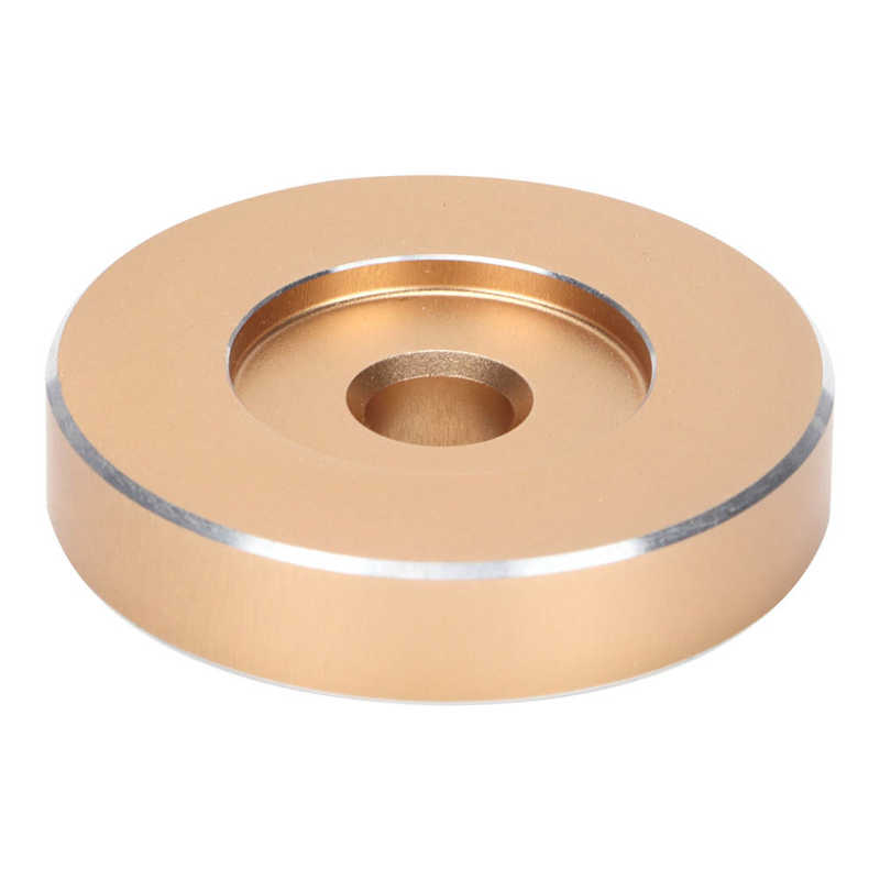 Adaptateur de platine pour enregistrement, 45 tr/min, grand trou, feuille de Conversion, vinyle noir, pince adaptateur pour la plupart des enregistrements à grands trous: Or