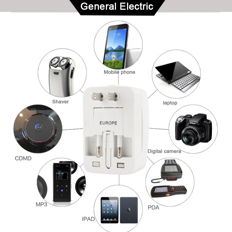 internationale universal travel adapter plug UK EU VS AU multi socket stekkers reizen adapter plug