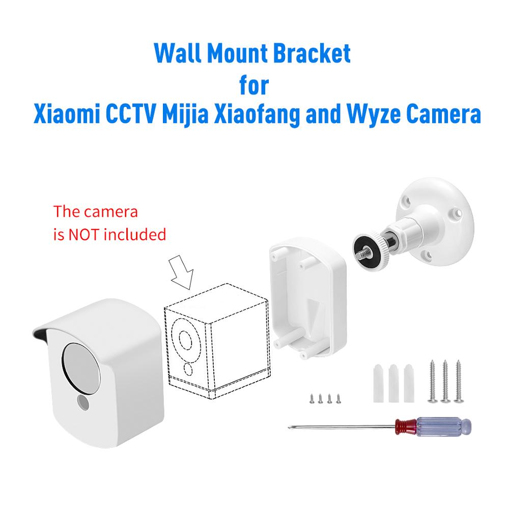 Para Xiaomi Mijia Xiaofang Cámara 1 S/wize soporte de montaje en pared 360 grados ajustable interior/exterior funda de soporte
