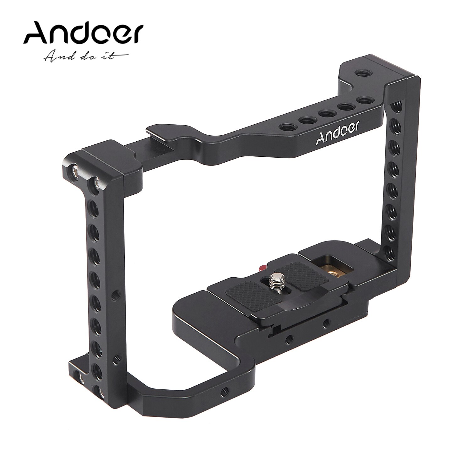 Andoer Camera Cage Video Film Movie Making Cameras Photo Studio Aluminum Mount Stabilizer for Sony A6500/A6400/A6300/A6000/NEX7