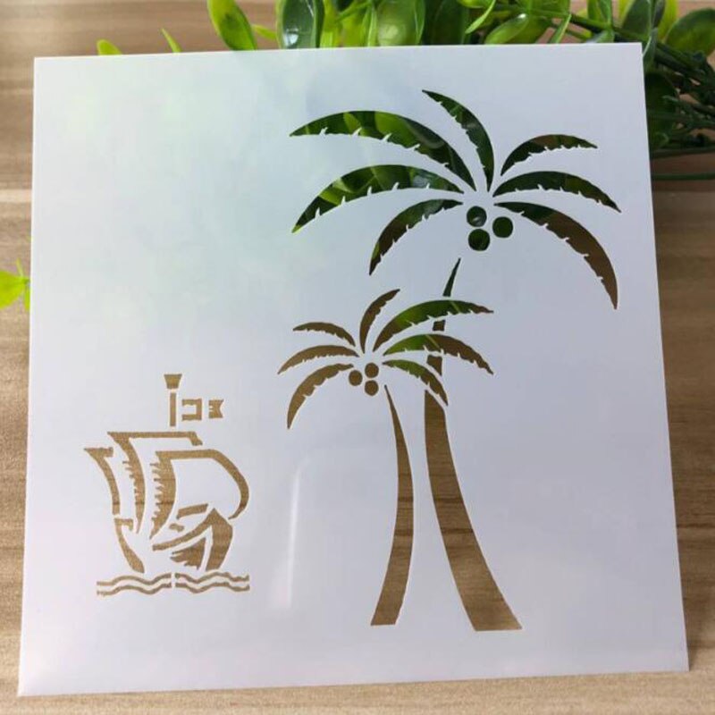 1pc Schablone Wiederverwendbare Malerei Vorlage DIY Blume Werkzeuge Fotoalbum Scrapbooking Färbung Tagebuch Präge Büro Schule Liefert