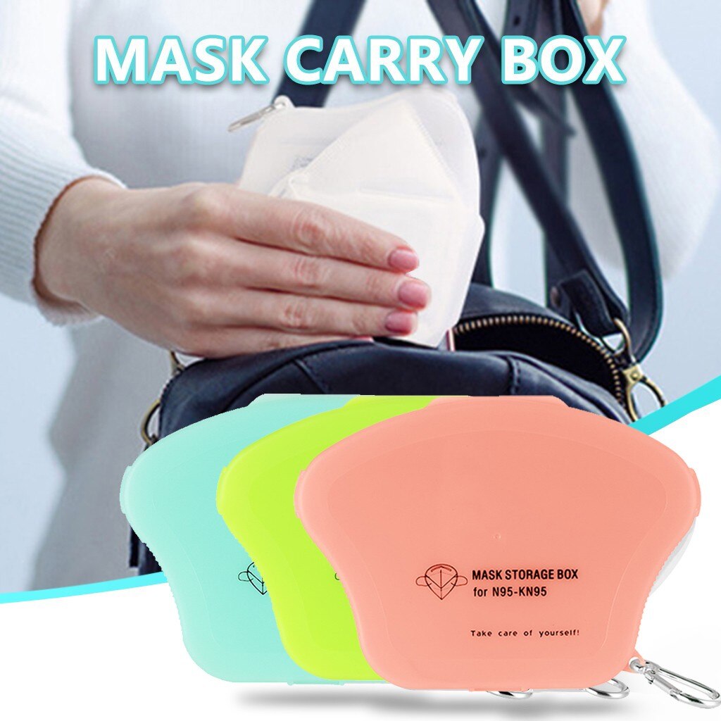 Masker Organizer Opslag Map Clip Draagbare Gezicht Maskers Keeper Opslag Clip Opvouwbare Masker Opslag Boxcaja Mascarillas Guardar