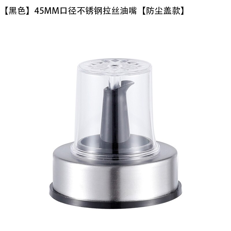 Yomdid Duurzaam Bottle Cap Stopper Voor Olie Fles Kruiden Fles Saus Azijn Olie Nozzle Spuit Verzegeld Deksel Keukengerei: B Black