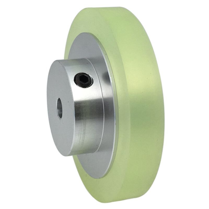 ! 2 Pcs Aluminum Polyurethane Industrial Encoder Wheel Measuring Wheel for Measuring Rotary Encoder 100mm &amp; 200mm