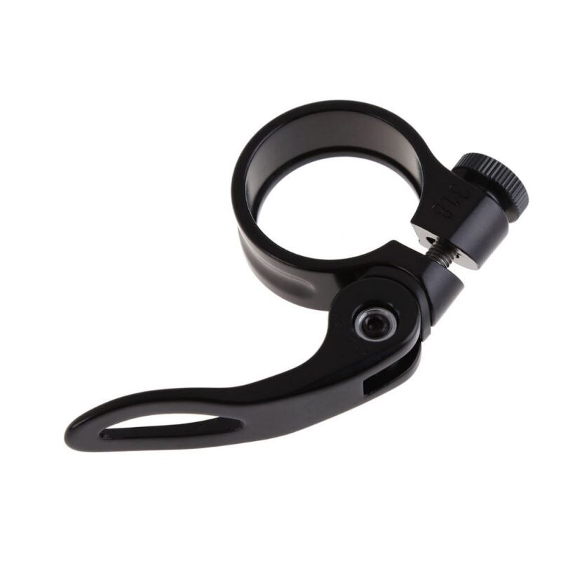 Trendy 34.9mm racefiets mtb zadelpenklem zadelpenklemmen kraag snelspanner: Zwart