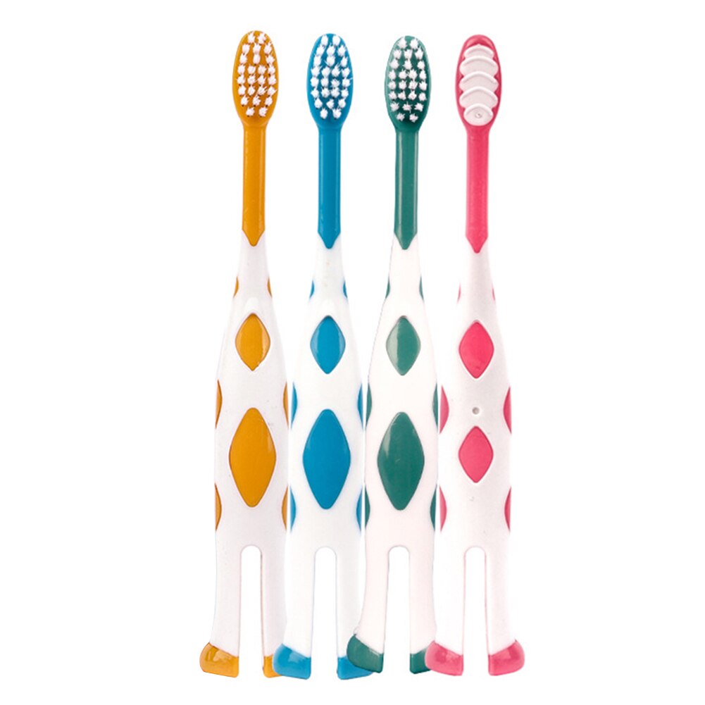 4pcs Dense Bristles Toothbrush Multi-functional Practical Durable Convenient Ultra Soft Toothbrush for Coated Tongue Cleaning