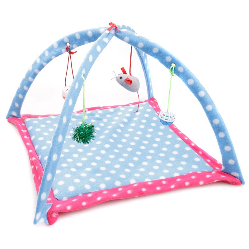 Tente Portable pliable pour chat, jouets amusants pour animaux de compagnie, activité Mobile, tapis de jeu, couverture, maison, chaton: 6