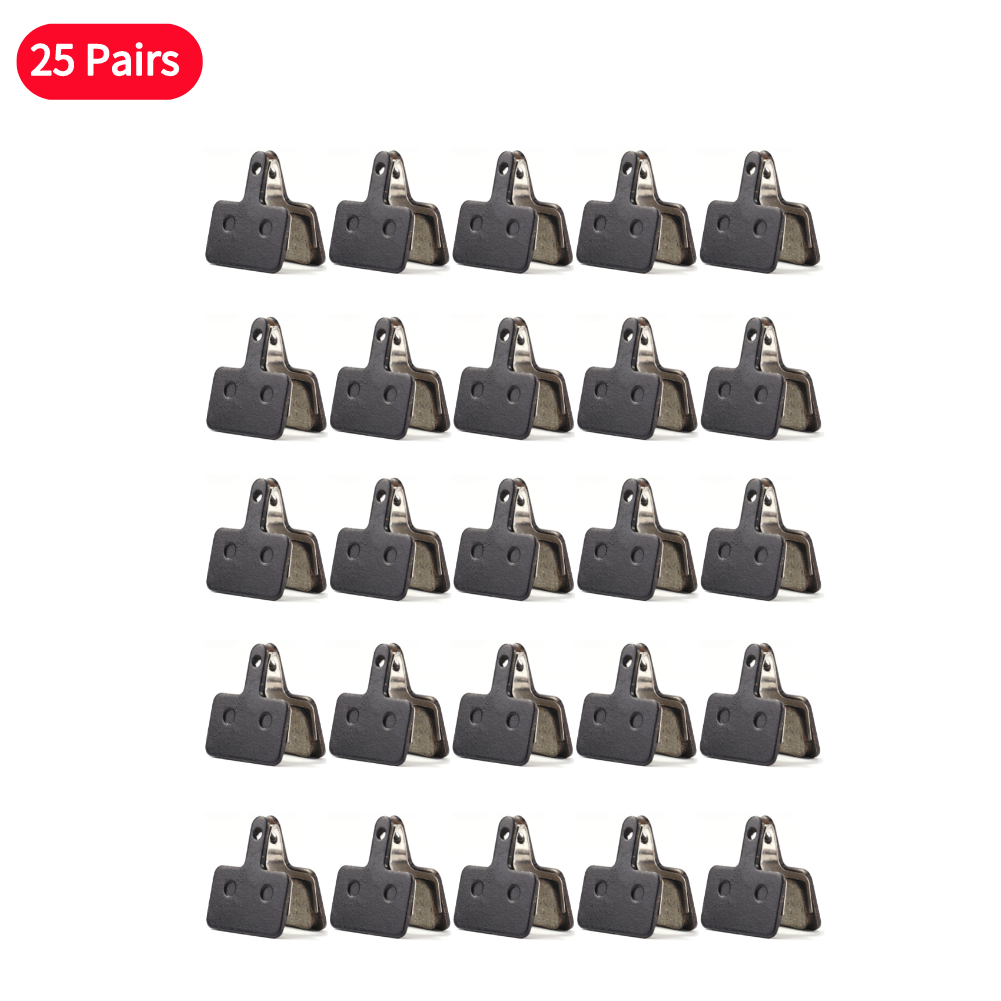 Pastillas de freno de disco para bicicleta de montaña, piezas de resina semimetálicas para SHIMANO M375 M445 M446, 10/15/20/30/40/50 pares: Gris claro