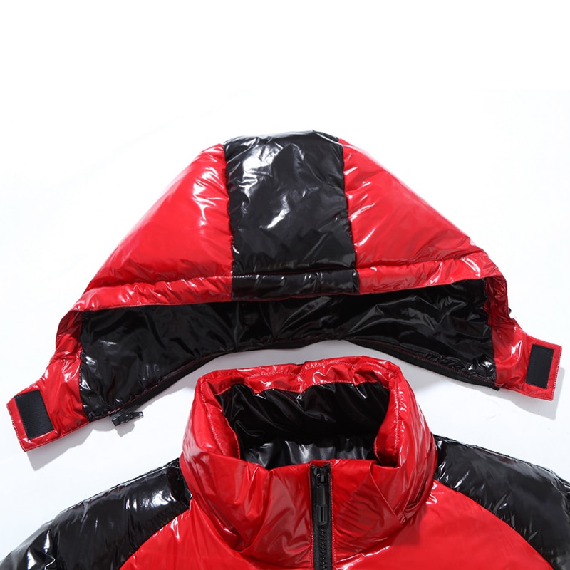 Lyst skinn vinterjakke for menn tilfeldig parkas yttertøy vanntett tykkere varm stativ krage yttertøy frakk 5xl 7xl 9xl