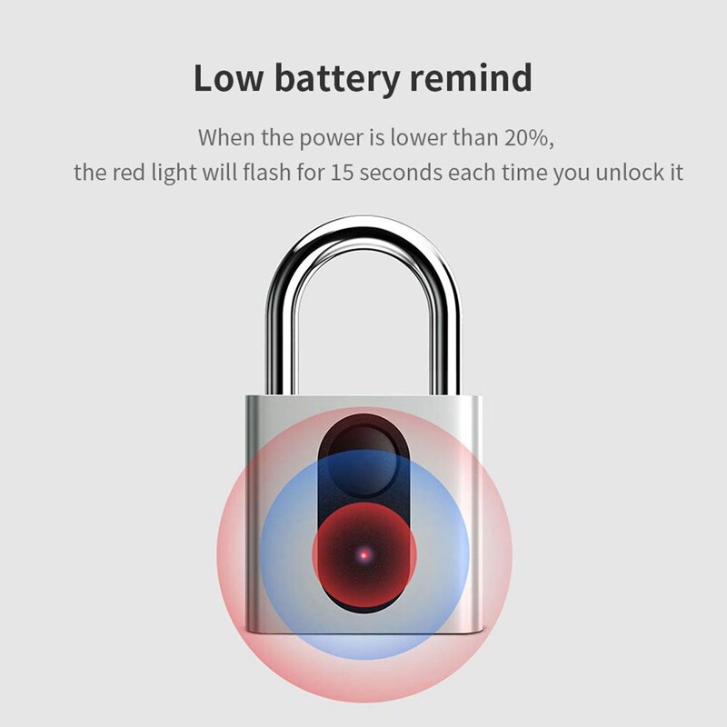 Fingerabdruck-schloss-Clever Keyless Biometrische Schloss für Fitnessstudio, Schließfach, draussen Tür, Rucksack, Gepäck Koffer, Fahrrad, Büro, IP66