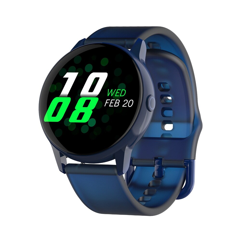 Rosa smart armbånd kvinner vanntett smart klokke rosa av  p70 p68 dt88 b57 y9 p80 smartwatch pulsmåler fitness tracker: Silikonblå