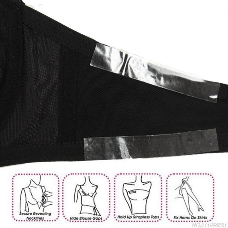 Double Sided Clothing Body Tape Strips Safe Sweatproof Waterproof Clear Self-Adhesive Sticker for Women Dress Clothes