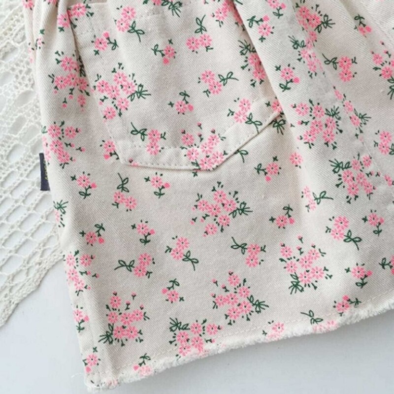 Moda neonata Jean gonna corta stampa floreale neonato bambino gonna di jeans di cotone primavera autunno estate vestiti per bambini 1-7Y