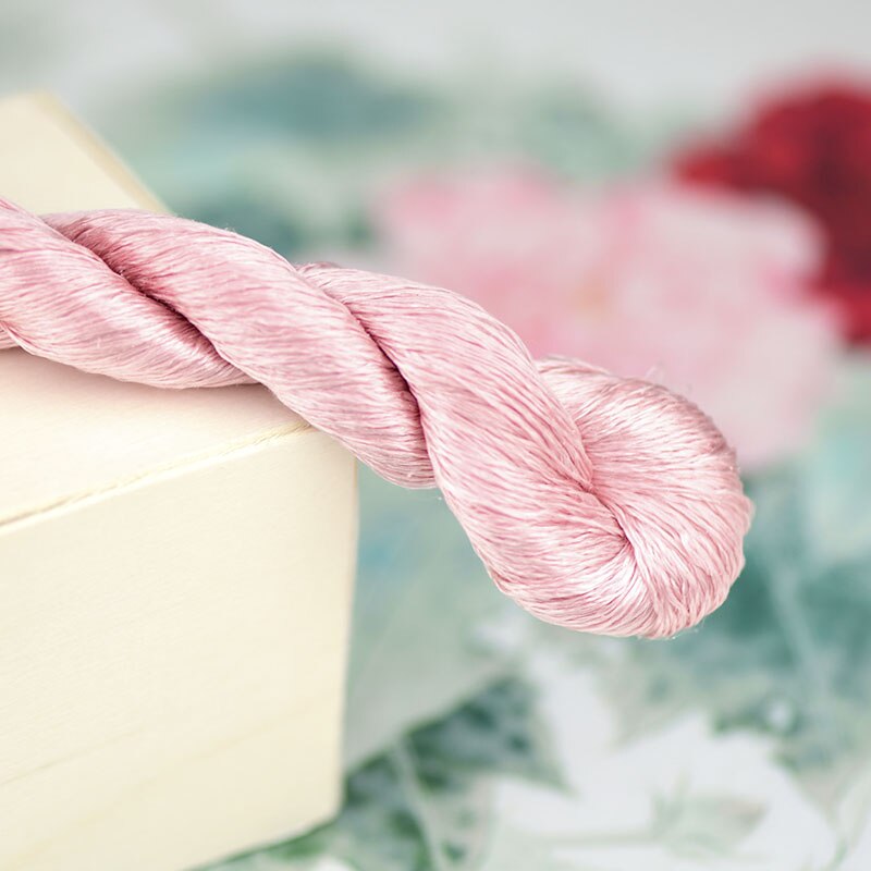 1pcs 100% silk thread hand embroidery embroider cross stitch 400m silk embroidery thread brick red series 10 pure colors: 3