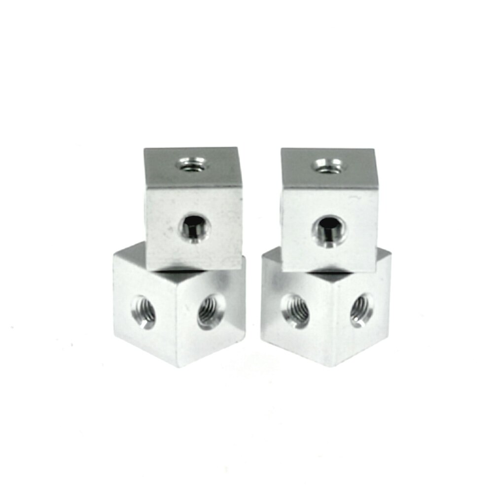 Six Sided Fixed Cube Connector for Acrylic Joining Cube Joning Angle for Industrial Style Aluminum Profile DIY Speaker: 4pcs Cube Connectors