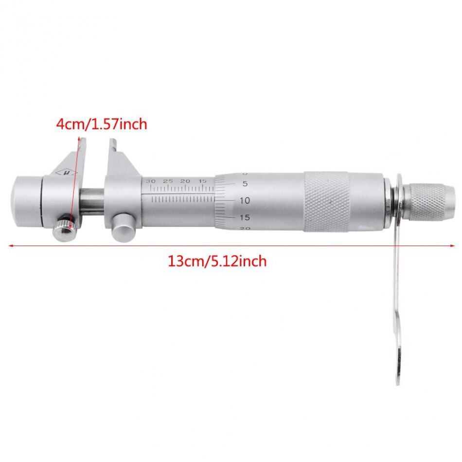 Mikrometer hul boring indvendig diameter måler måler 5-30mm område 0.01mm nøjagtighed mål skydelære måler