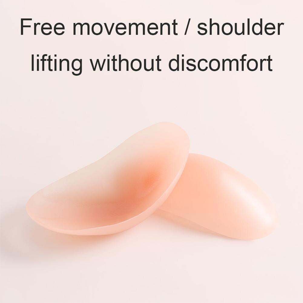 1 Paar Zelfklevende Zachte Siliconen Schouder Anti Slip Schoudervullingen Herbruikbare Schouder Enhancer Kleding Push-Up Kussens