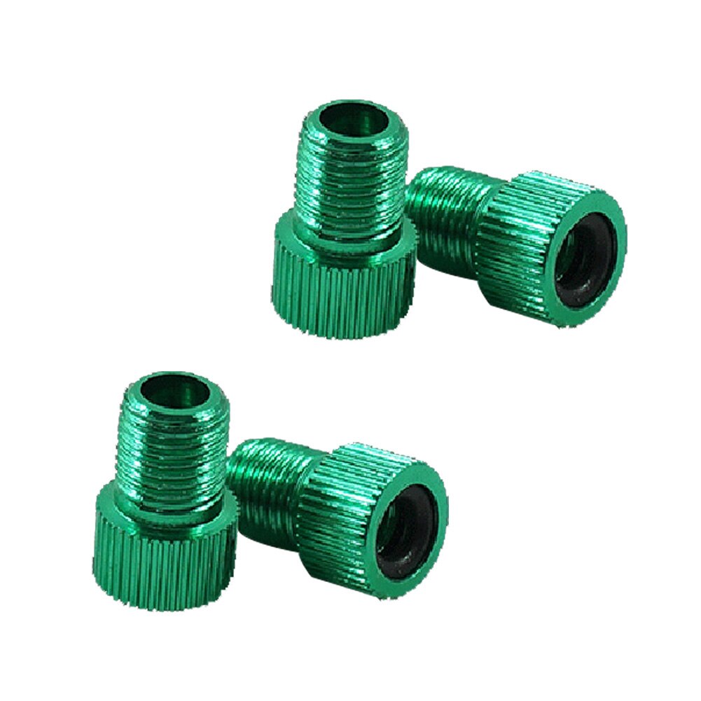 4Pcs Aluminum Alloy Bike Valve Adapter Caps Adaptor Bike Bicycle Fixed Gear Tire Connector