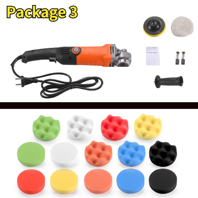 1200W Mini Auto Polijsten Waxen Machine Auto Kras Reparatie Schoonheid Glazuur Sluitmachine Baan Dual Action Auto Detailing Gereedschap: Goud