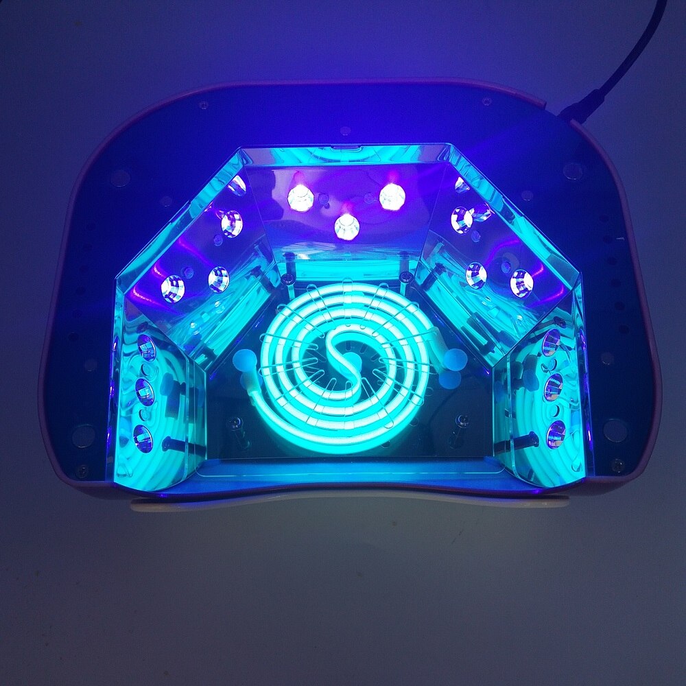 48w nageltork - uv-lampa för nagellack uv gel snabbtorkande ccfl led nagelverktyg med automatisk sensor salong skönhetsutrustning