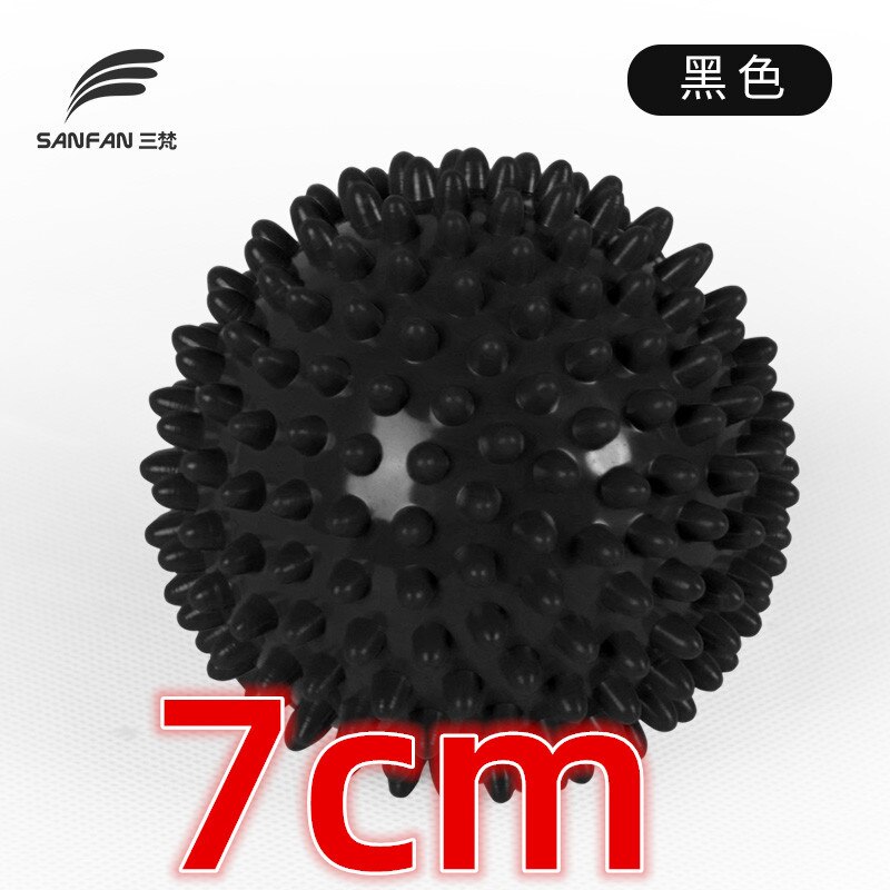 Massaggio Palla di Fitness EPP Mano Suole Hedgehog Sensoriale Portatile Fisioterapia Esercizio Muscolare Relax Trigger Point Terapia: 7cm Black