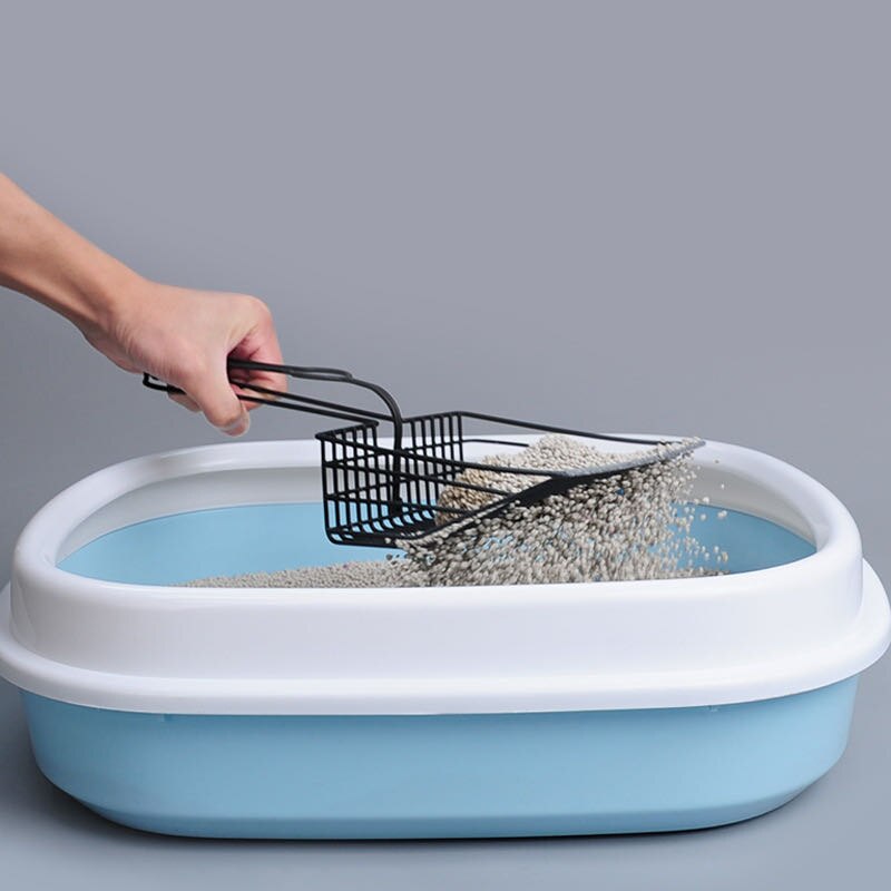 Hållbart husdjur hund katt rostfritt stål rengöringsverktyg valp kattunge skräp skopa mysig sand skopa bajs spade produkt för husdjur katt sup