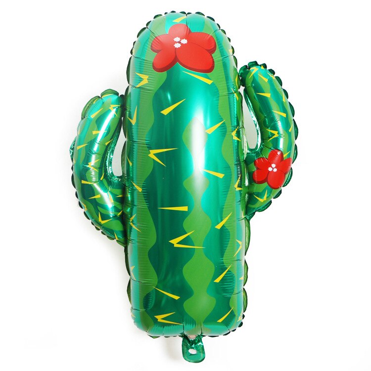 1pc vandmelon ananas jordbær kaktus folie balloner jul heliumballoner bryllupsdekorationer fødselsdagsfest forsyninger: Kaktus