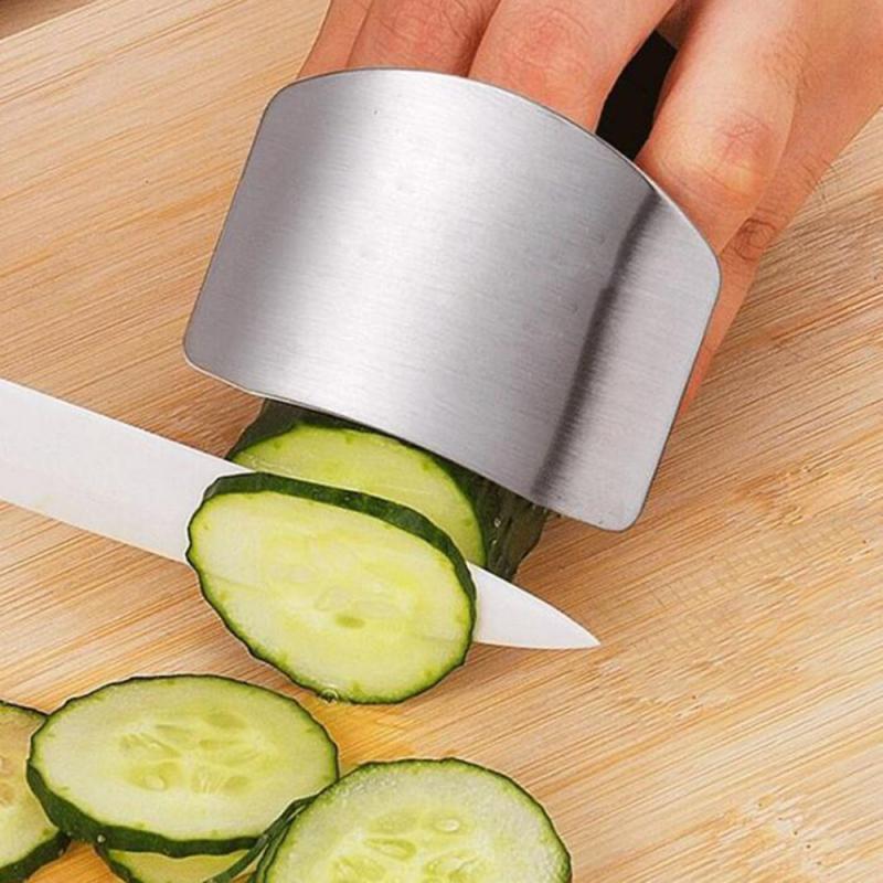 Keuken Finger Protector Schild Rvs Cut Veiligheid Guard Koken Gereedschap Beschermen Vinger Anti-Snijden Keuken Producten Tool