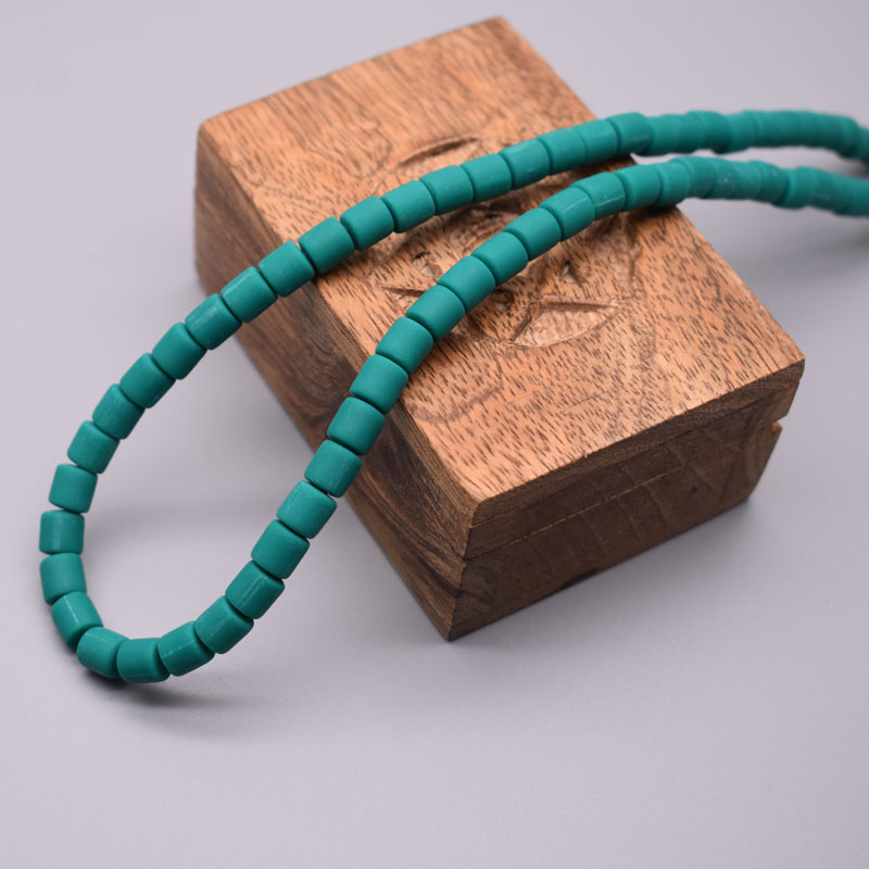 6mm Polymer Clay Tube Beads Loose Spacers Beads for Jewelry Making DIY Findings Bracelet Necklace Accessory: GRAY