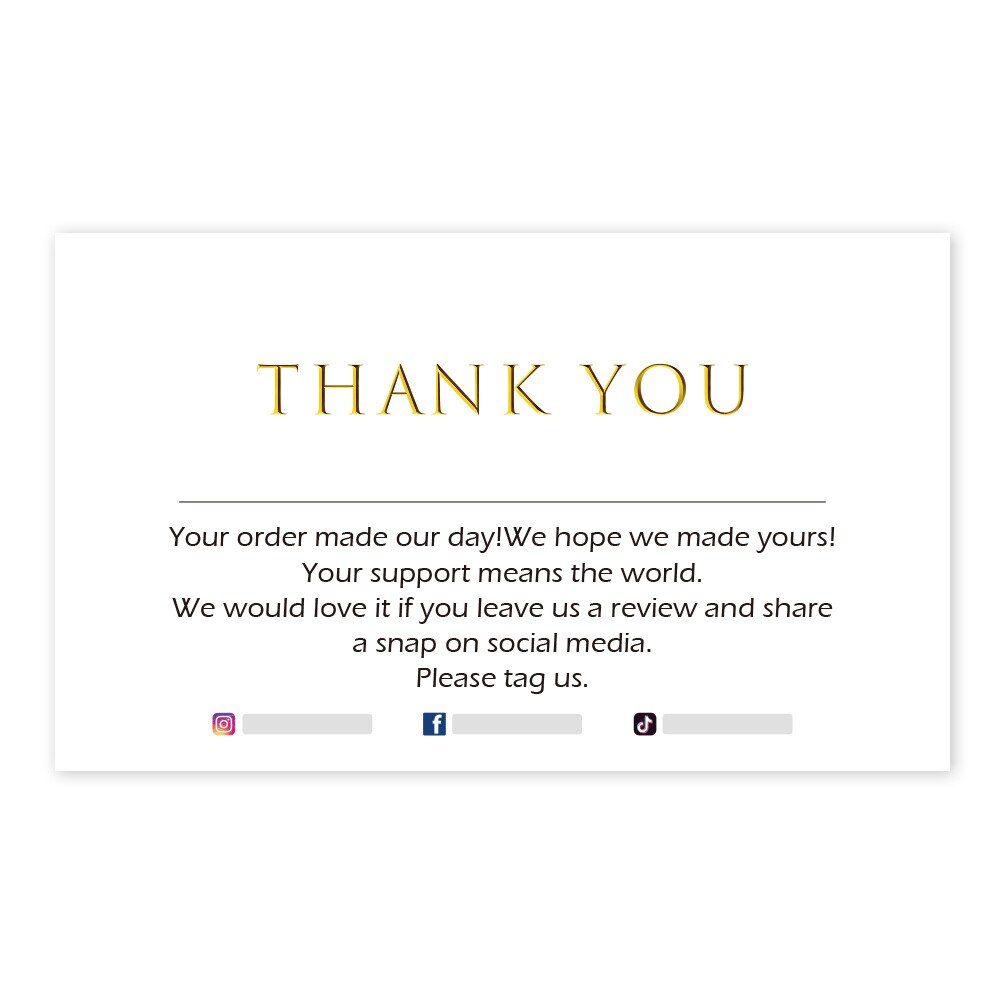 10-30Pcs Customer Thank You card Business Printable White Thanks For Your Purchase Card Paper Card For Small Shop Packet: QY969 / 30PCS